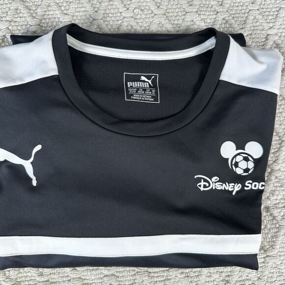 Puma Disney Soccer Jersey Black Gray Men's XL Mickey Mouse Graphic - Picture 4 of 7
